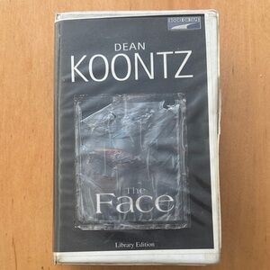 😎 Dean Koontz 'The Face' Audiobook - Black Cover with 12 cassettes
